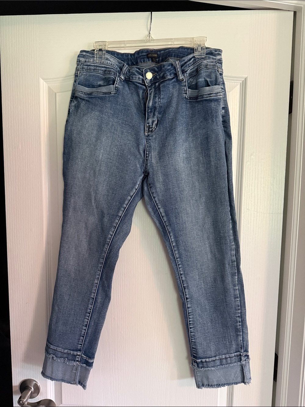 Blue Women’s Jeans - Classic High-Rise Cropped